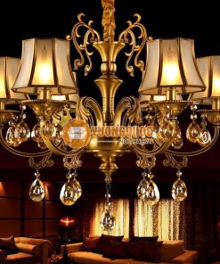 Đèn chùm đồng kiểu dáng cổ điển Châu Âu ATL9282
